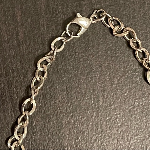 Jeweled Silver Tone Spider Adjustable Necklace and Hinged Bangle - Picture 4 of 8